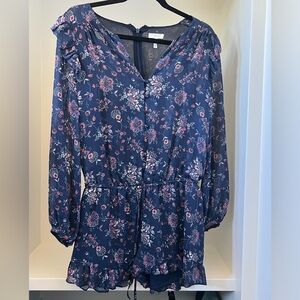 Joie Long Sleeve Shorts-Romper